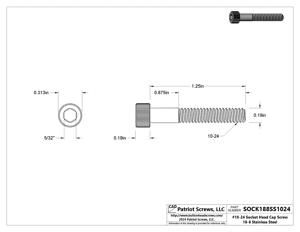 High-Quality Socket Head Cap Screws | Patriot Screws