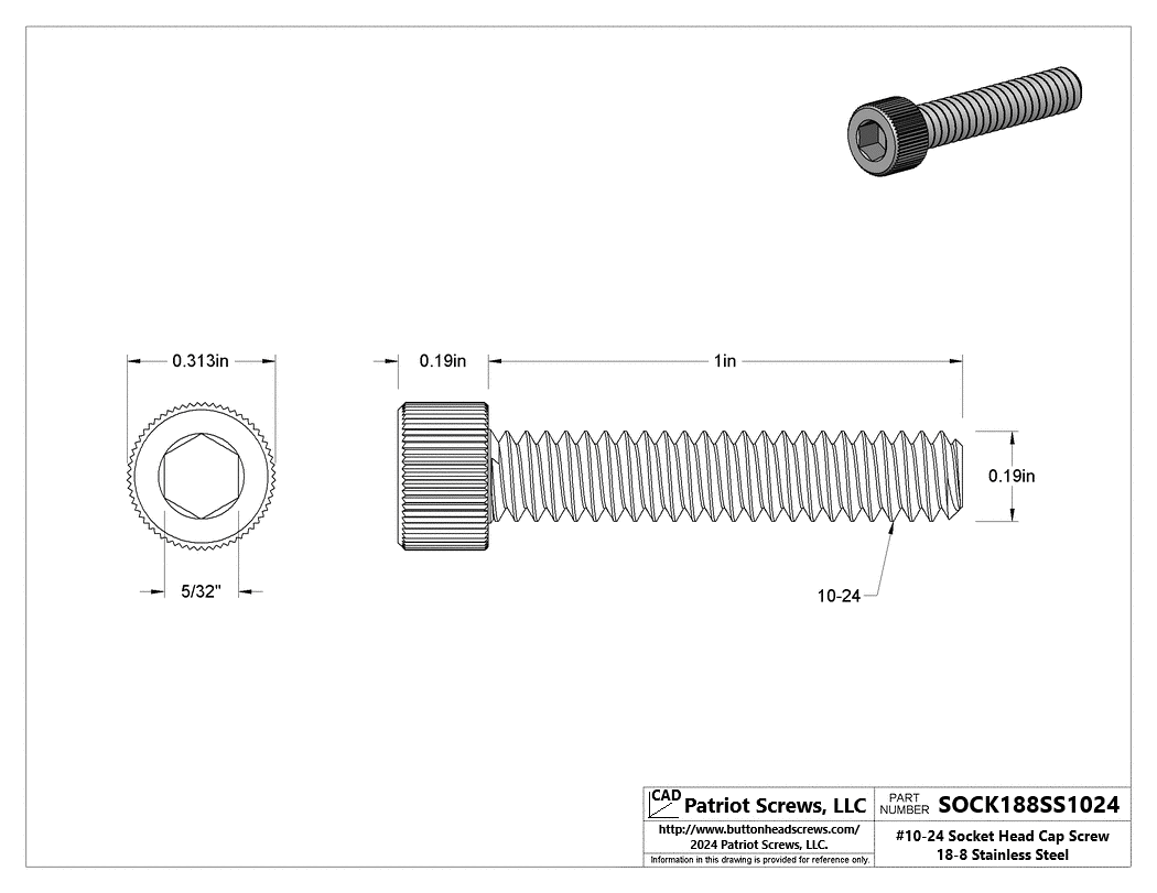 High-Quality Socket Head Cap Screws | Patriot Screws