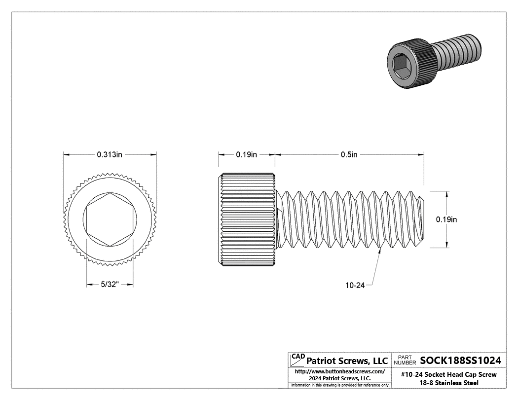 High-Quality Socket Head Cap Screws | Patriot Screws