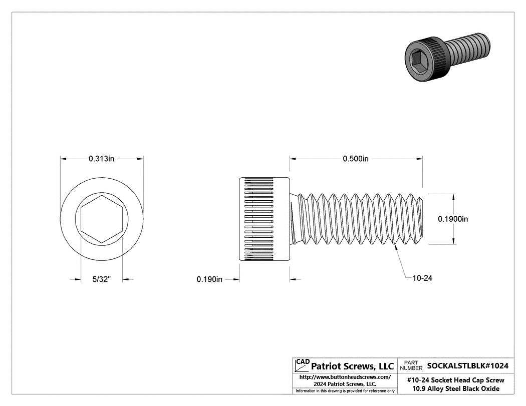 Socket Head Cap Screws - High Quality | Patriot Screws