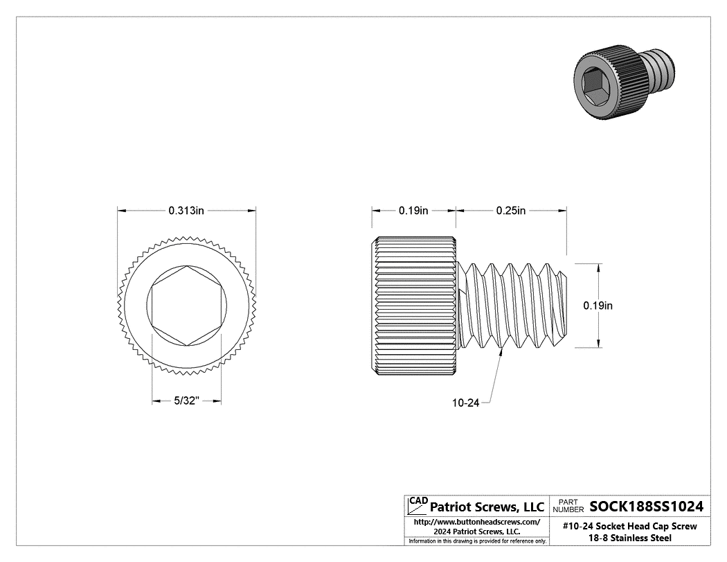 High-Quality Socket Head Cap Screws | Patriot Screws