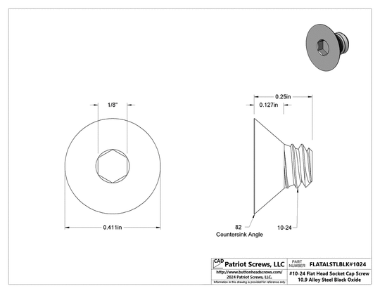 Flat Head Cap Screws - Durable & Reliable | Patriot Screws