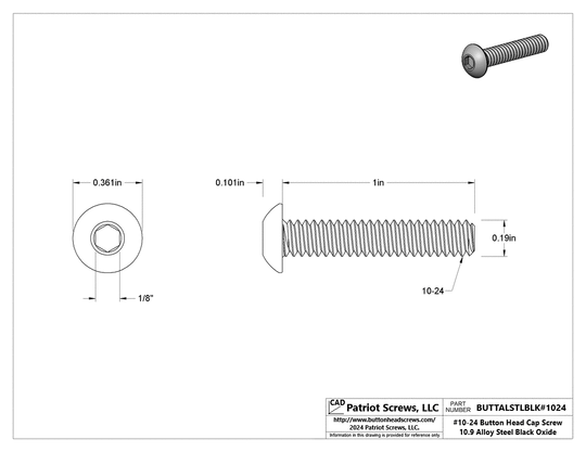 High-Quality Button Head Cap Screws – Patriot Screws