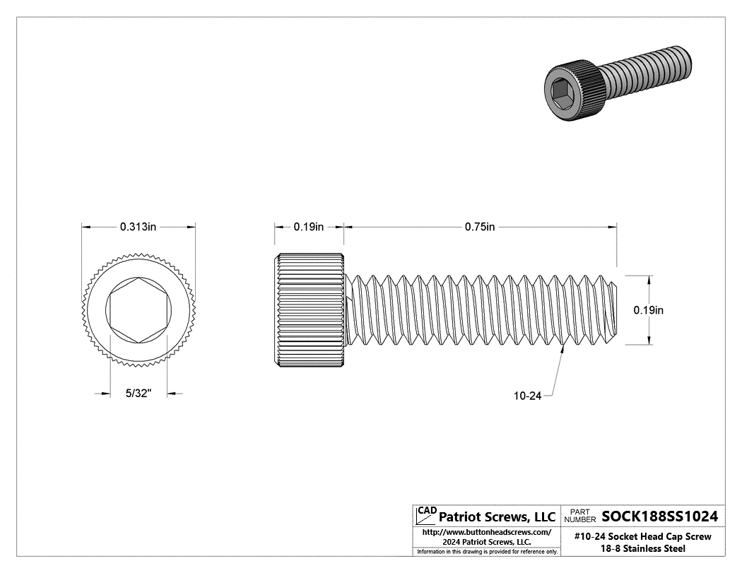 High-Quality Socket Head Cap Screws | Patriot Screws