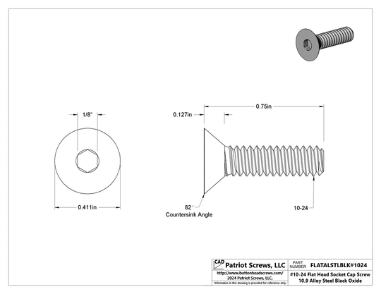 Flat Head Cap Screws - Durable & Reliable | Patriot Screws