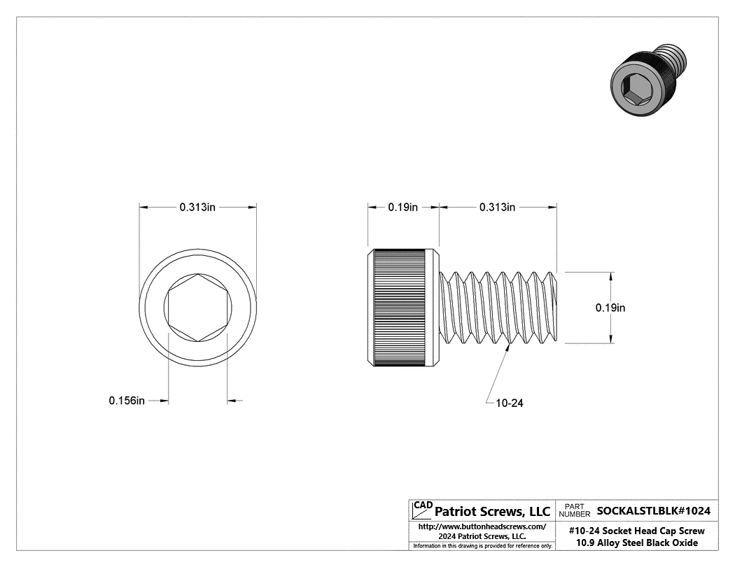 Socket Head Cap Screws - High Quality | Patriot Screws