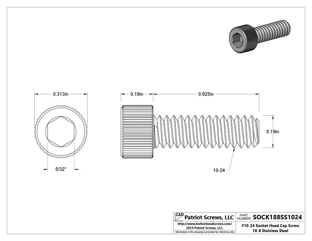 High-Quality Socket Head Cap Screws | Patriot Screws