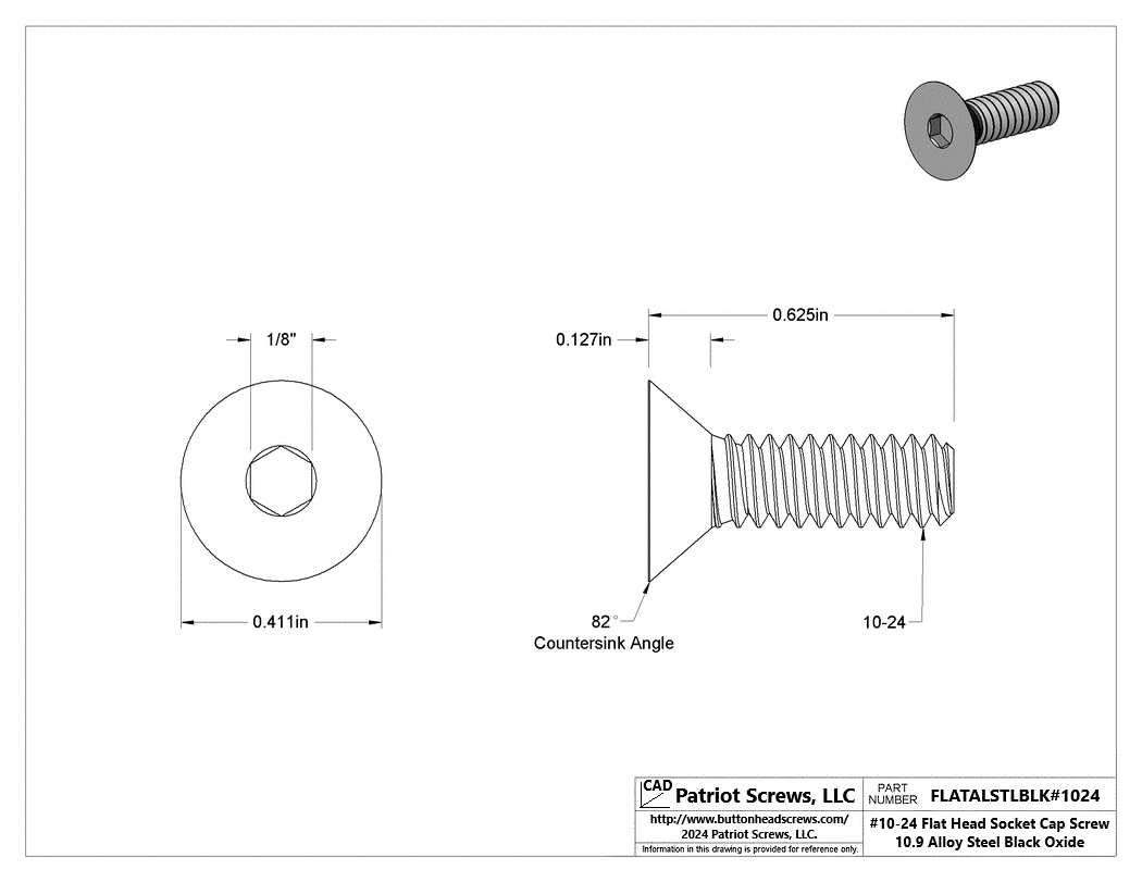 Flat Head Cap Screws - Durable & Reliable | Patriot Screws