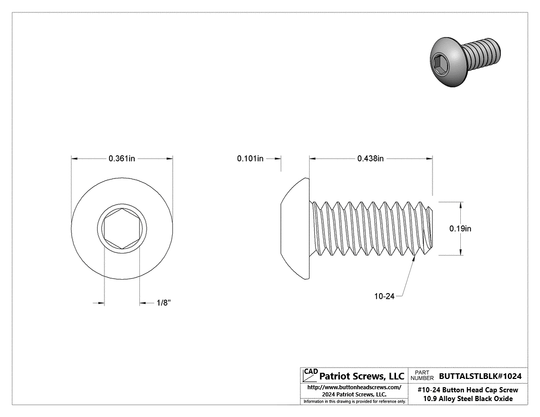 High-Quality Button Head Cap Screws – Patriot Screws

