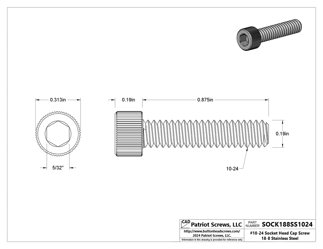 High-Quality Socket Head Cap Screws | Patriot Screws