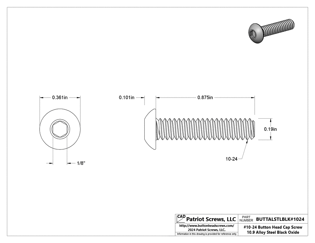 High-Quality Button Head Cap Screws – Patriot Screws

