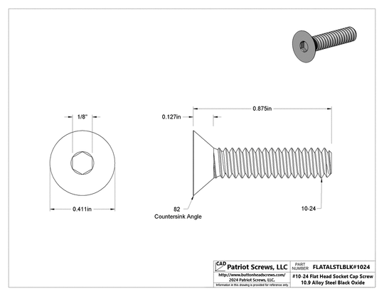 Flat Head Cap Screws - Durable & Reliable | Patriot Screws