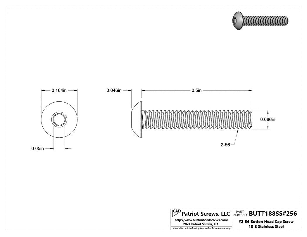 Button Head Socket Cap Screws - Reliable & Durable | Patriot Screws