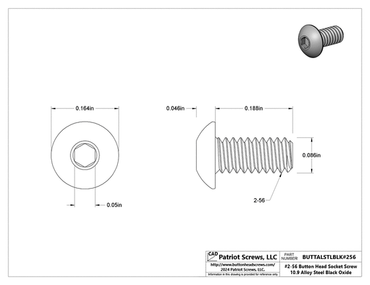 Button Head Socket Cap Screw - Durable & Reliable | Patriot Screws