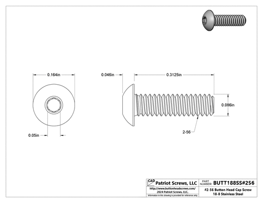 Button Head Socket Cap Screws - Reliable & Durable | Patriot Screws