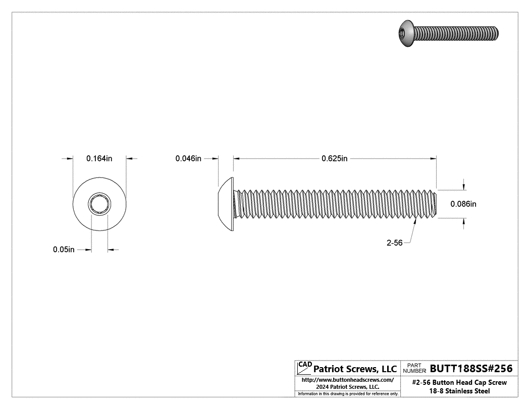 Button Head Socket Cap Screws - Reliable & Durable | Patriot Screws