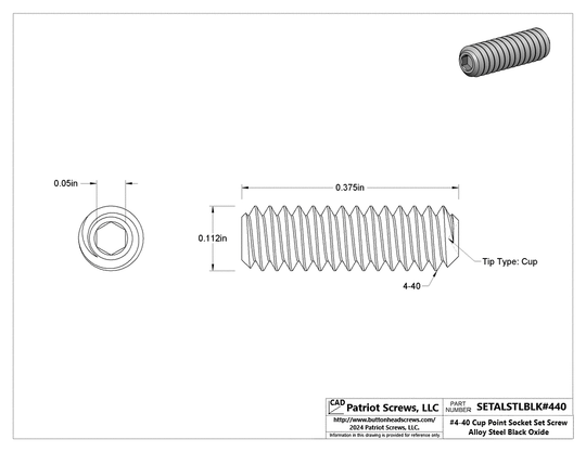 High-Quality Socket Set Screws by Patriot Screws