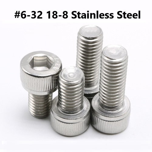 #6-32 18-8 Stainless Steel Socket Head Cap Screw