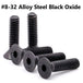 #8-32 Alloy Steel Black Oxide Flat Head Socket Cap Screw