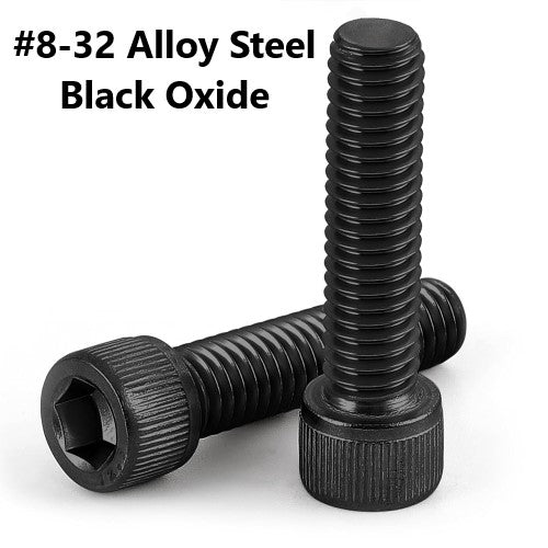 #8-32 Alloy Steel Black Oxide Socket Head Cap Screw