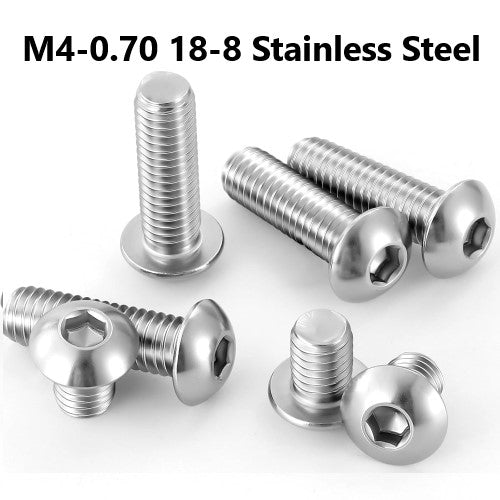 M4-0.70 18-8 Stainless Steel Button Head Cap Screw